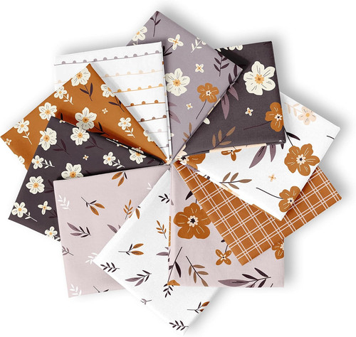 Pcs fat quarters fabric - 10-pcs,