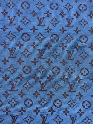 Blue black logo monogram - blue, &