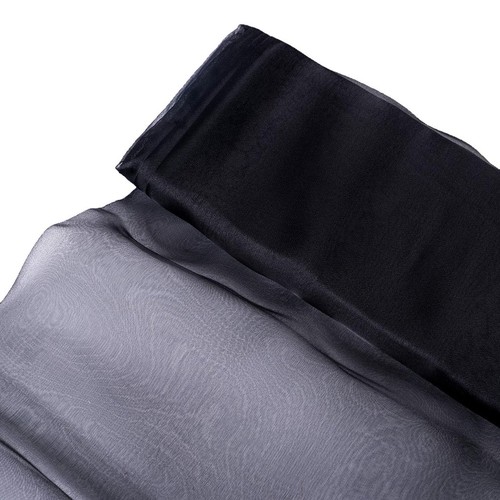 Black chiffon fabric x 10 - 54",
