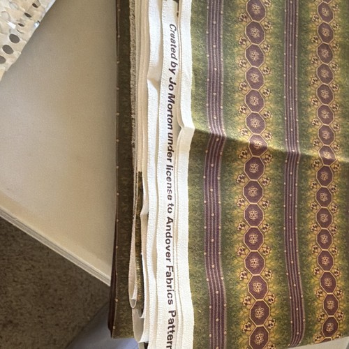 Andover fabrics green purple - fabrics,