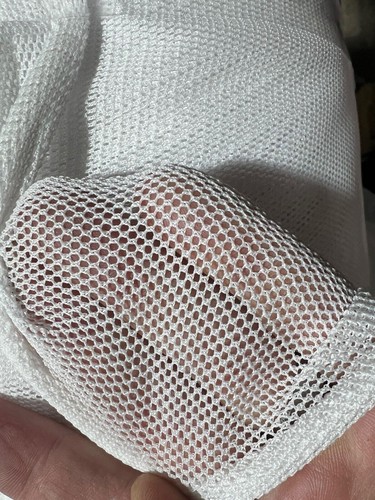 White soft fishnet netting - fishnet, by