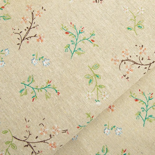 Linen fabric floral - linen,